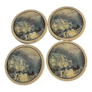 THOMAS Kinkade thirstystone coasters set of 4